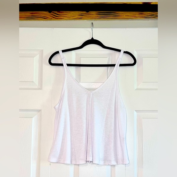Free People Tops - Free People - White Flare Tank Top